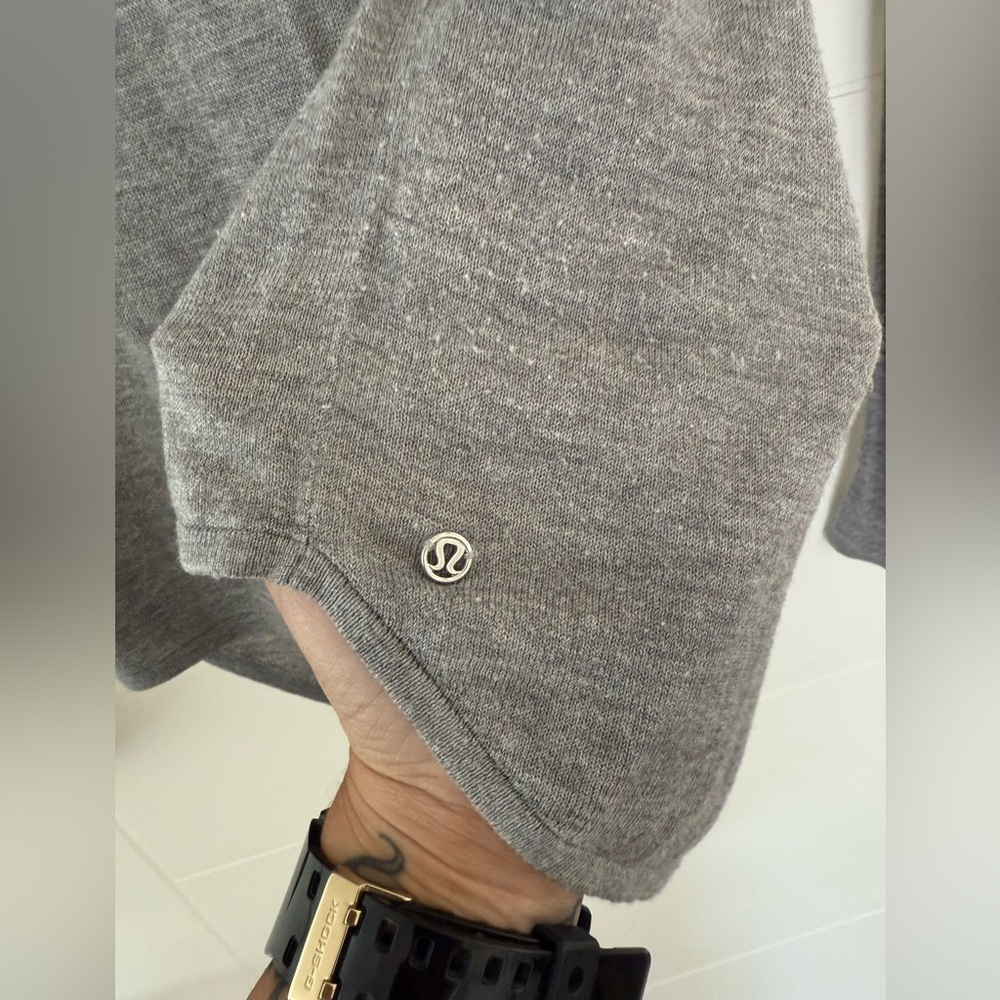 Lululemon Yin Time Long Sleeve Sweater, grey. - Picture 7 of 8